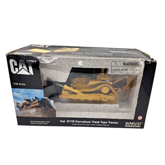 Norscot Other - Cat D11R Carrydozer Track-Type Tractor 1:50 Scale Die-Cast Model Replica By Nors